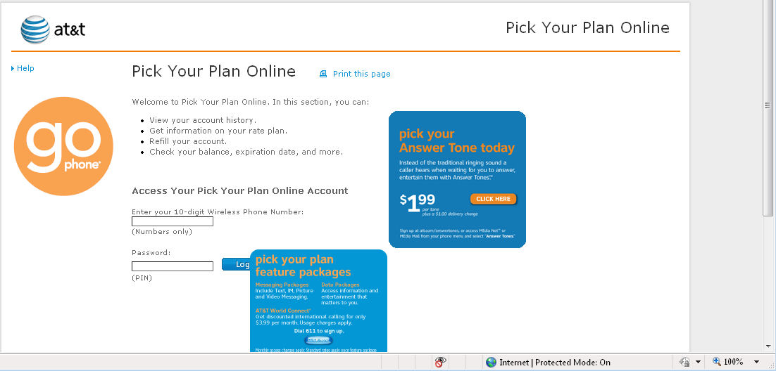 Att+go+phone+login